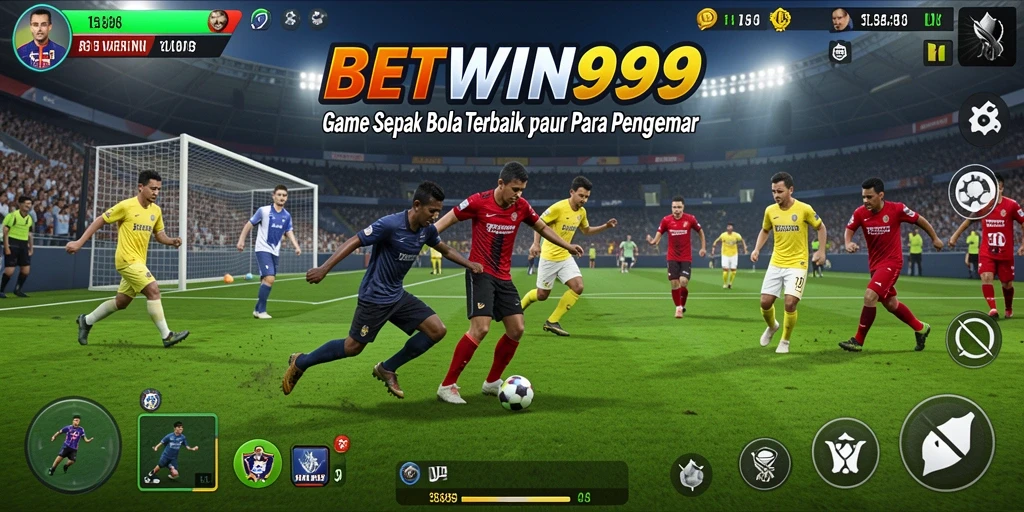 Tampilan gameplay <strong>BETWIN999</strong> yang mendebarkan dalam pertandingan sepak bola.