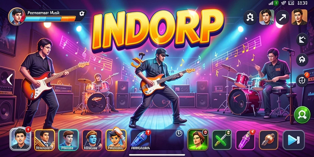 Tampilan gameplay yang seru dan interaktif dalam INDORP.