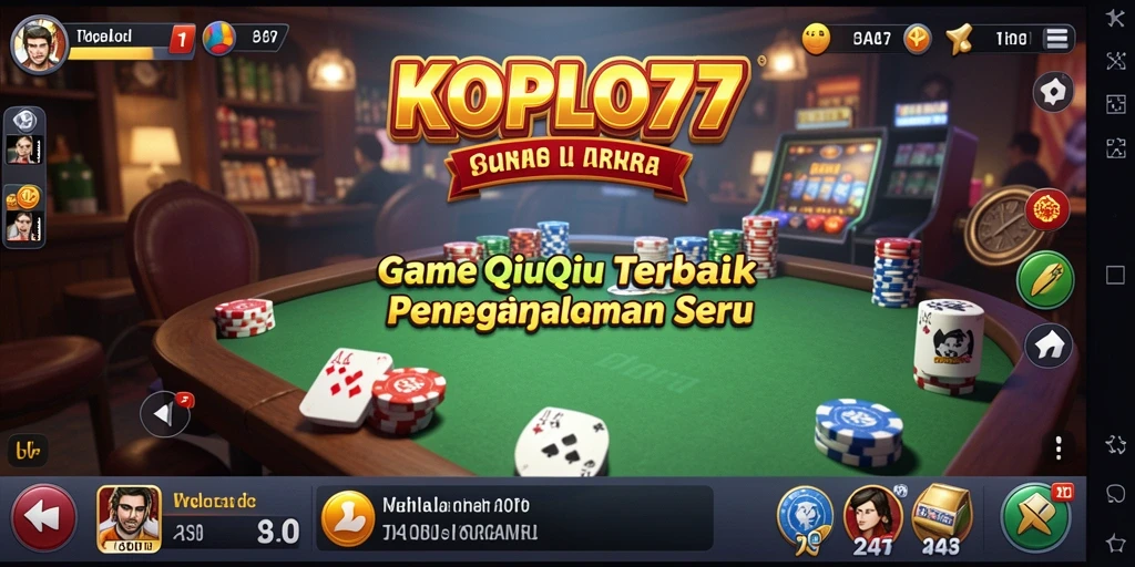 Tampilan gameplay seru KOPLO77 dalam permainan QiuQiu.