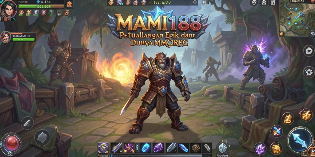 Screenshot gameplay MAMI188 menampilkan aksi petualangan MMORPG yang mendebarkan.