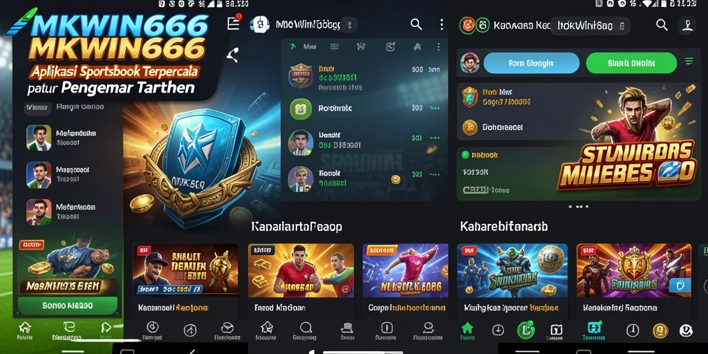 Screenshot aplikasi MKWIN666 menampilkan fitur taruhan yang menarik.