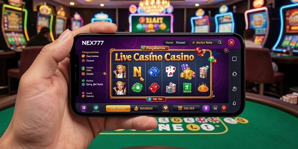Screenshot gameplay Live Casino yang mendebarkan dan realistis di NEX777.