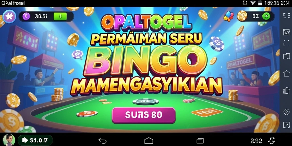 Tampilan permainan Bingo yang menyenangkan di OPALTOGEL.