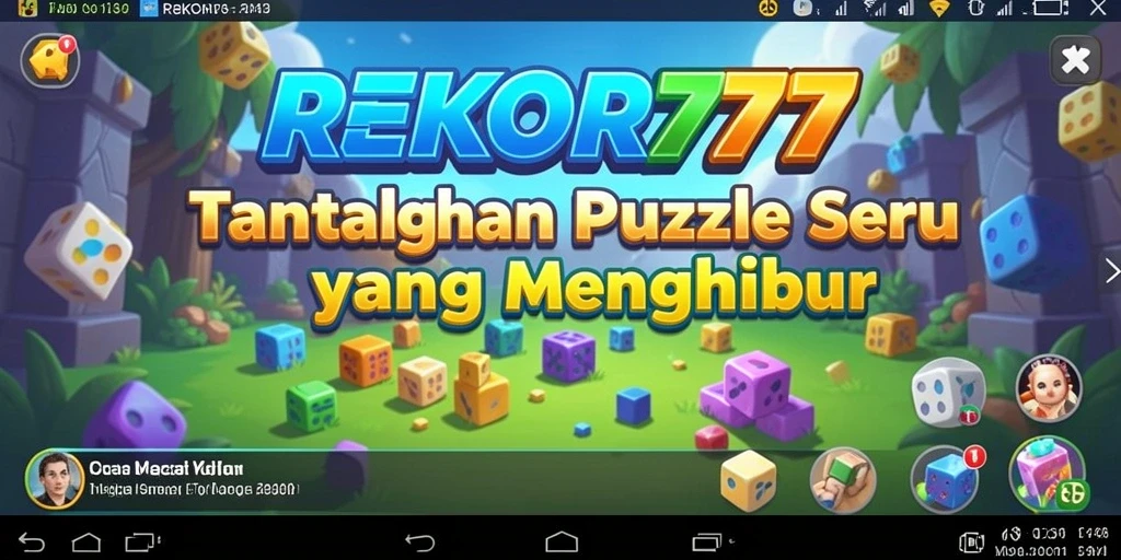 Screenshot gameplay Puzzle REKOR777 menampilkan tantangan yang menarik.