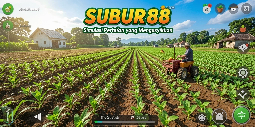 Screenshot gameplay SUBUR88 menampilkan pengalaman bertani yang menarik dan interaktif.