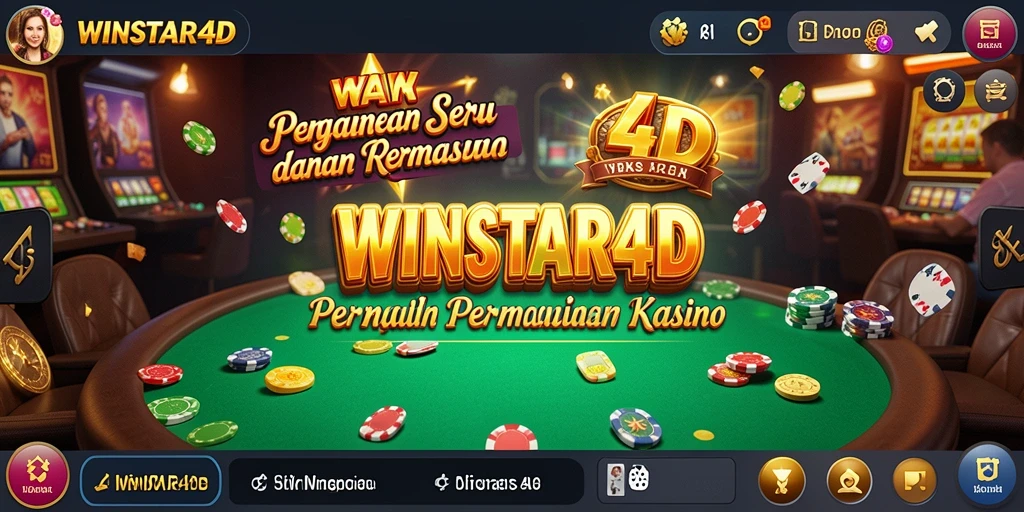 Tampilan gameplay seru WINSTAR4D dengan berbagai pilihan permainan kasino.